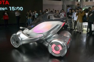 The Toyota PM single-seat concept was shown at the 2003 Tokyo Motor Show.