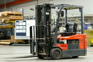 Toyota forklift  Image credit: flickr.com User: Donald Boger