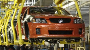 A Holden VE Commodore rolls off the production line in Adelaide. Image: Sydney Morning Herald
