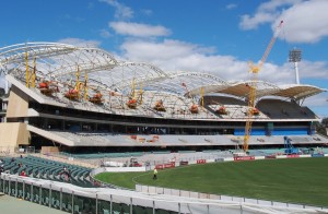 The Adelaide Oval under reconstruction Image credit: flickr User:  Adriano_of_Adelaide
