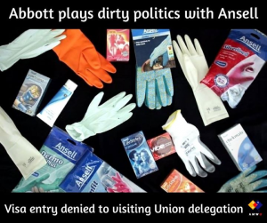 Abbott Government for denying entry VISAs to international Union delegation