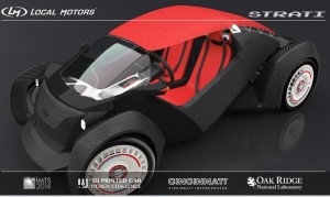 Strati – the world’s first 3D printed car to be live printed during IMTS 2014