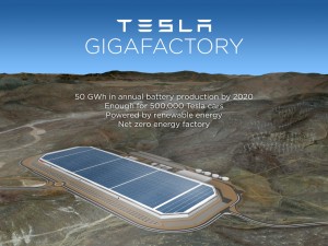 Tesla Motors to build a $10bn battery gigafactory in Nevada