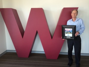 image provided: Graham Harvey with the award win 