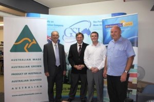Provided image L-R: Australian Made Campaign NSW Sales Manager, Damian Schroder; Mayor of Blacktown City, Councillor Stephen Bali; GSL Electronics Assistant Managing Director Sam Jones; GSL Electronics Managing Director, Lindsay Jones.