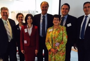 Barry Thomas Cook Medical, Susi Tegen, MTAA, Helen Fisher Deloitte, John Alexander MP, Andrew Cameron Resmed, Rob Phillips Uscom Image credit: www.mtaa.org.au