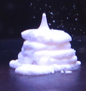 DNA glue holds together this 3-D printed gel, a precursor step to building tissues. Image credit: American Chemical Society