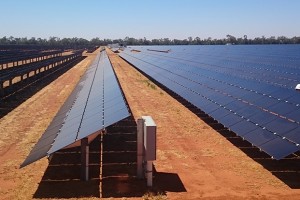 Solar panels installed at Nyngan Image credit: arena.gov.au