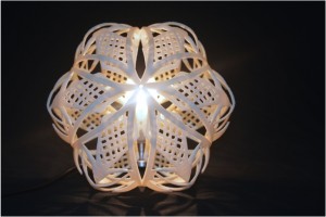 “A custom 3D printed light from Bachelor of Digital Media student Elvira Sebegatoullina” Image credit: Griffith University