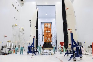 The Sentinel-2A satellite, seen here being prepared for launch, will take part in the ESA’s Biomass mission. © M Pedoussaut, ESA Image credit: CSIRO Website