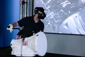 Immersive virtual reality uses a 23-camera motion-capture system and head-mounted display to virtually immerse an employee in a future workstation. Then, the employee’s movements are evaluated to determine task feasibility and proficiency.