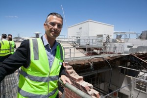 Director of Marketing Kiril Simonovski overlooking the old cheese plant Image credit: Fonterra