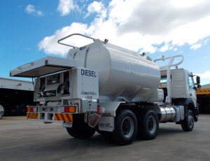 Diesel Refuelling Tanker. Image Supplied