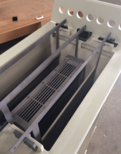 250 litre production cell under construction Image credit: First Graphite Limited ASX release