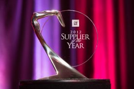 General Motors recognized 83 of its best global automotive suppliers at the 21st annual GM Supplier of the Year awards Wednesday, March 13, 2013 in Detroit, Michigan. The Supplier of the Year award is given to less than 1 percent of GM’s approximately 18,500 suppliers around the world. The winners are recognized for delivering innovative technology, superior quality, timely crisis management and competitive, total-enterprise cost solutions. (Photo by John F. Martin for General Motors)