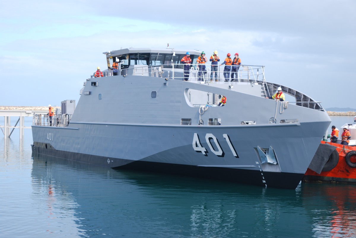 First Guardian Class Pacific Patrol Boat launched at Austal's Henderson