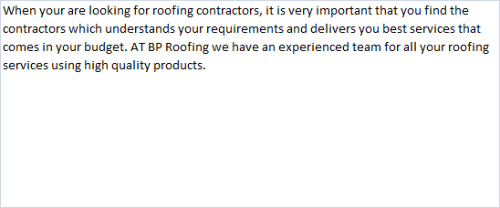 BP ROOFING