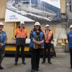Defence Industry Minister cuts metal on new Cape-class patrol vessel for Navy