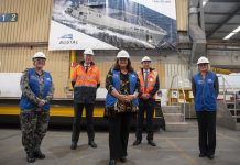 Defence Industry Minister cuts metal on new Cape-class patrol vessel for Navy