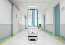 OMRON’s UVC Disinfection Robot eliminates 99.9% of airborne and droplet bacteria and viruses