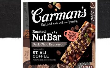 Carman’s-St Ali collaboration rolls out new Dark Choc Espresso snack