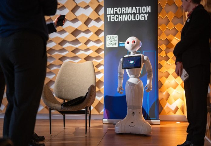 Monash robot Ginny at the MoU signing event (1)